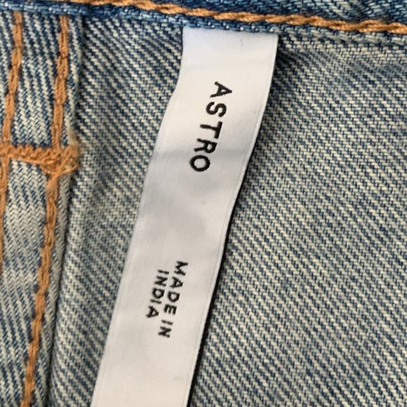 Women's Weekday Astro Loose Baggy Blue Jeans Denim Wide Leg Size 30/32 - Picture 5 of 13